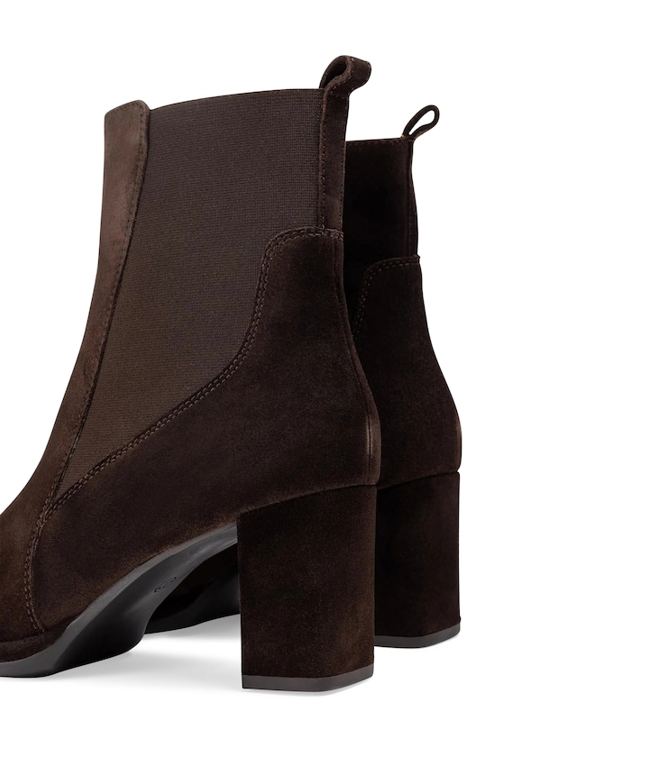 Luanco dames enkellaarzen bruin