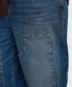 CARZOEY MW BARREL STUDS DOT502 dames jeans blauw