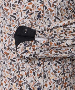 Heren overhemd lange mouw grijs