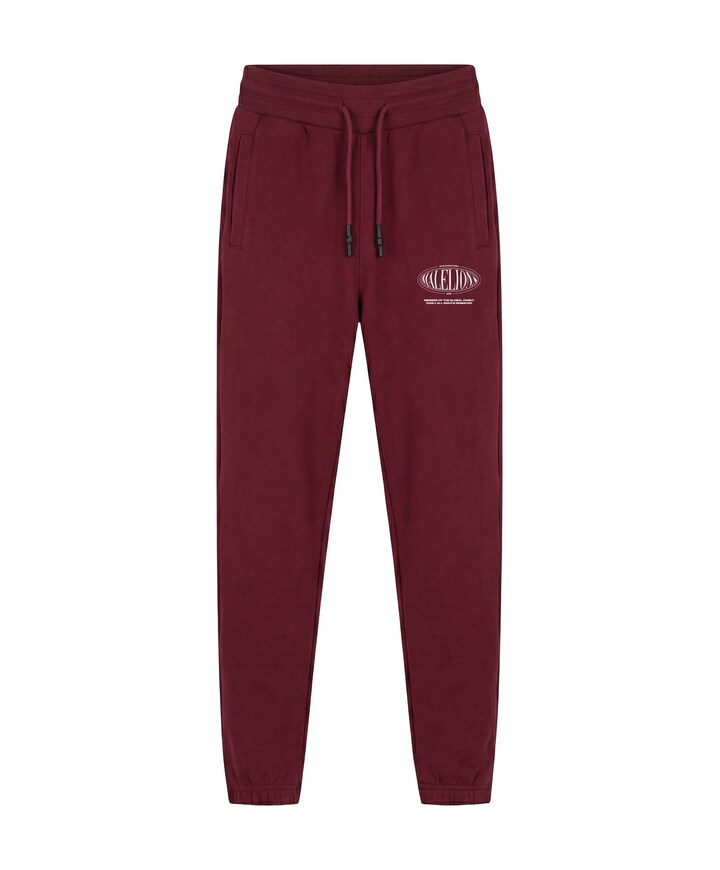 Malelions Junior Lifestyle Sweatpants jongens broek bordeaux