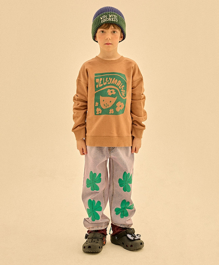 Lucky clover denim jeans blauw