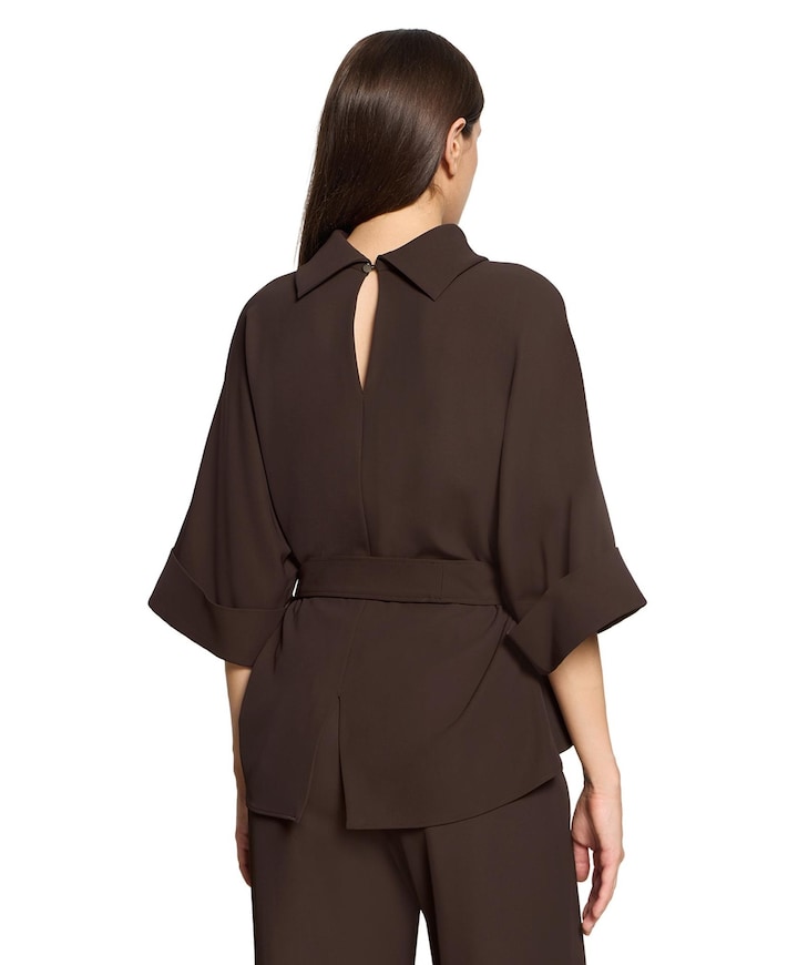 Dames blouse bruin