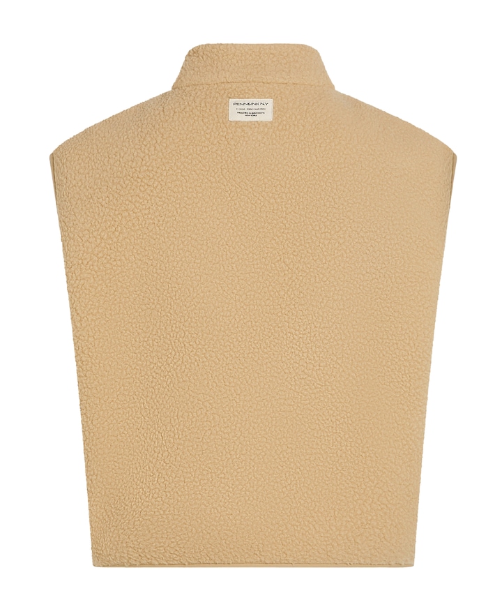 Dames gilet beige