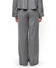 Biaxa pleated dames broek grijs