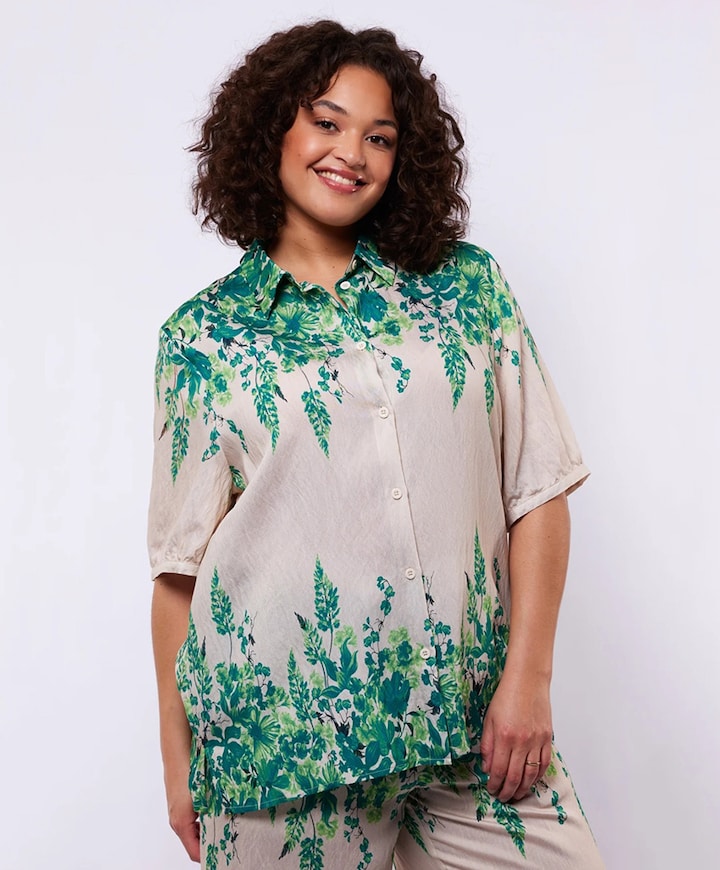 Dames blouse beige