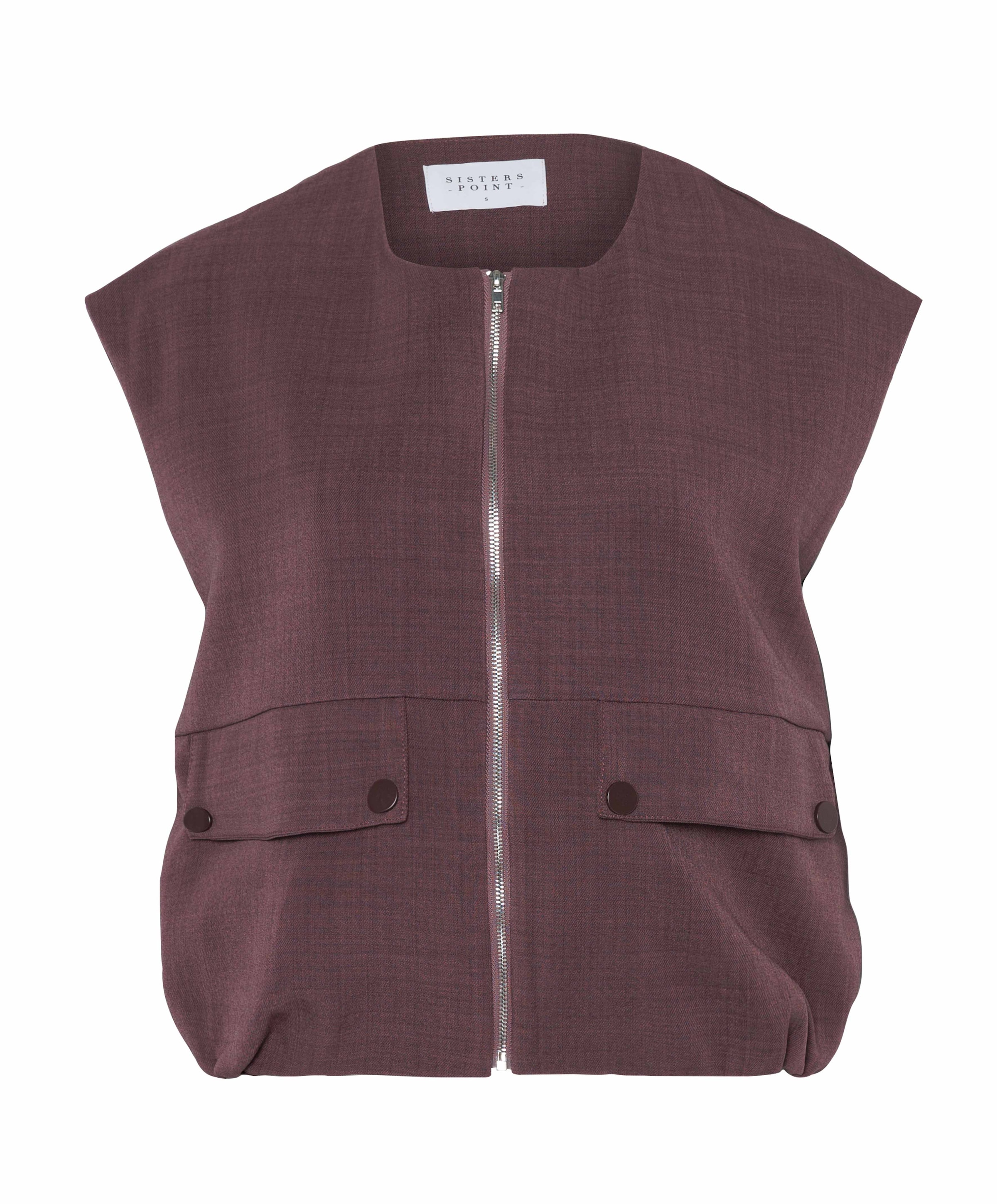 Dames gilet bordeaux
