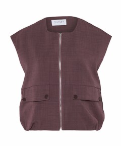 Dames gilet bordeaux