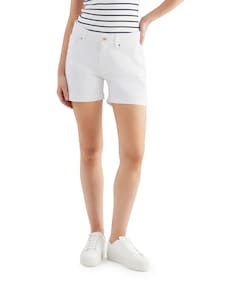 boyfriend shorts dames korte broek wit