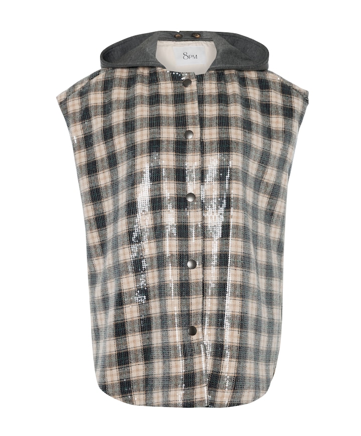 Dames gilet beige