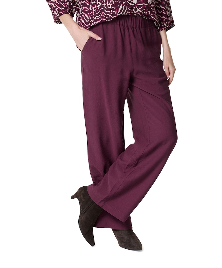 FQRIVA-PANTS dames broek bordeaux