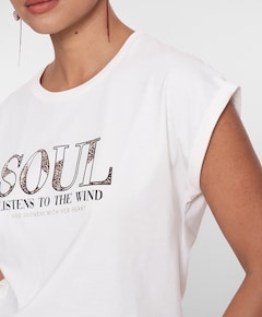 Dames T-shirt ecru