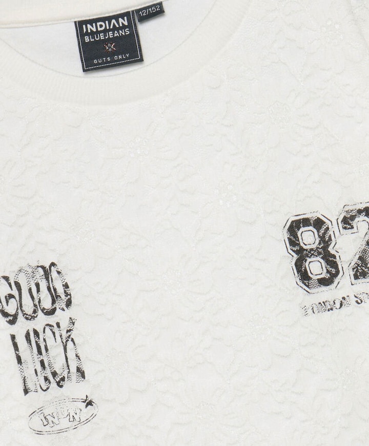Meisjes longsleeve wit