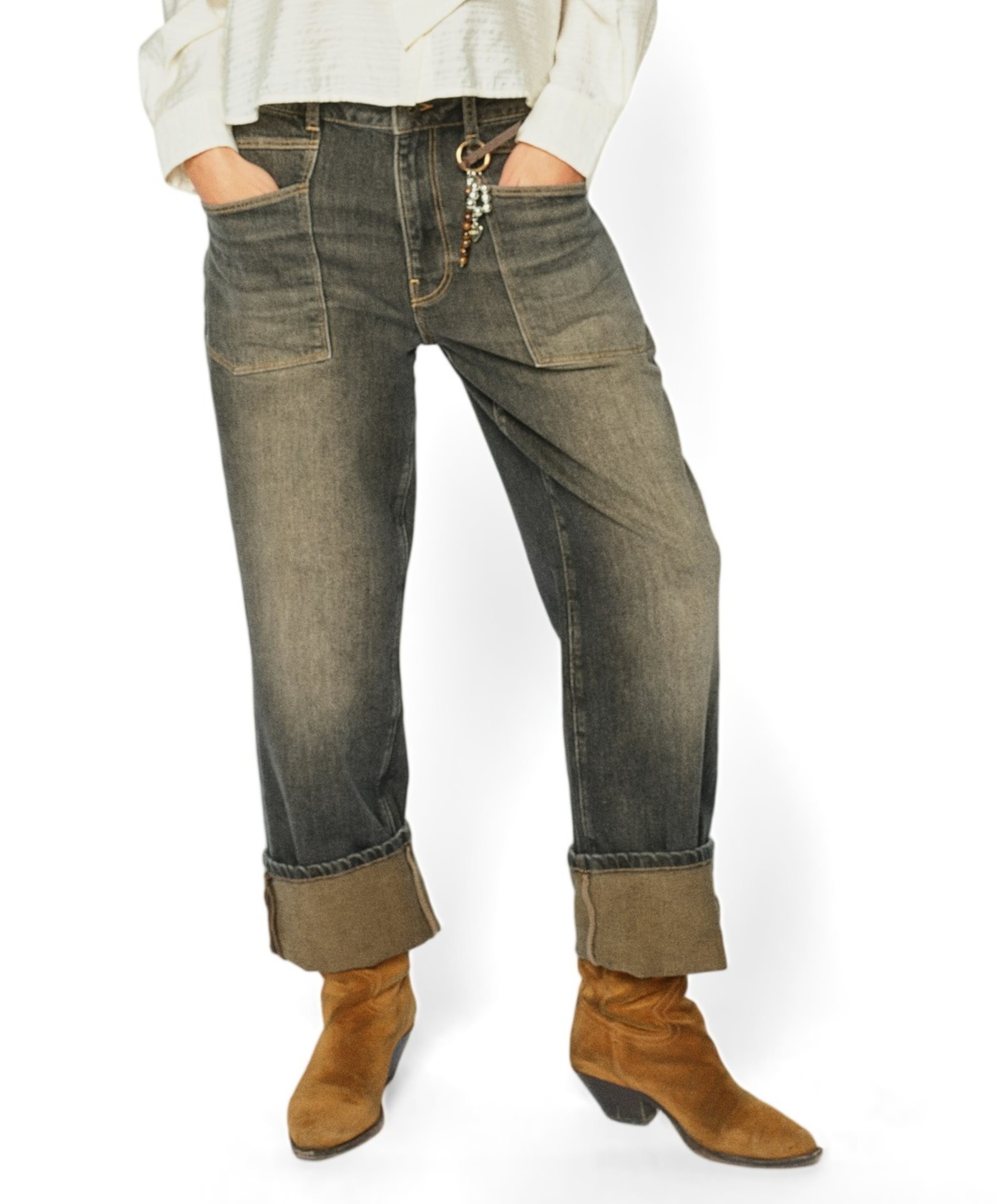 MMRachel Kyoto dames jeans grijs