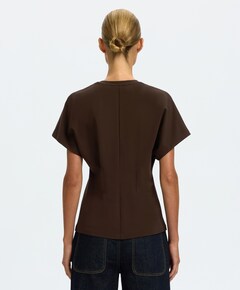 Dames T-shirt bruin
