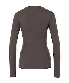 Dames longsleeve bruin
