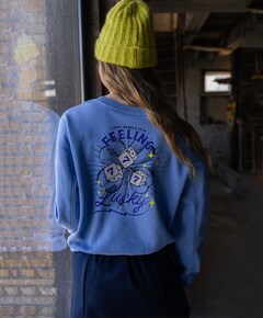 Meisjes sweater blauw