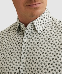 Heren overhemd lange mouw ecru