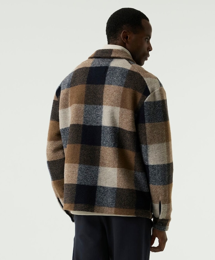 Heren overshirt bruin