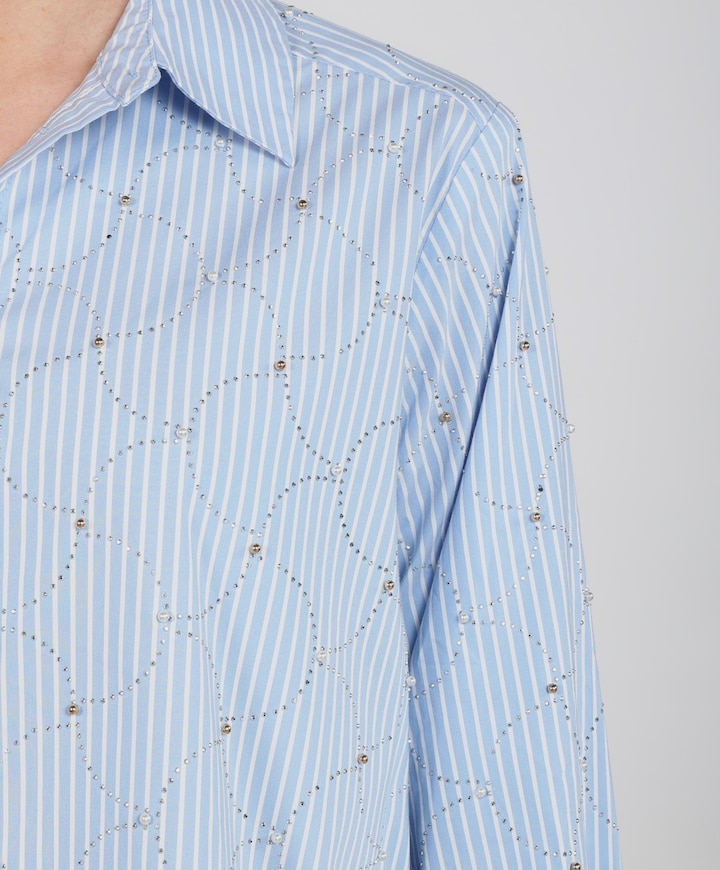 Dames blouse blauw