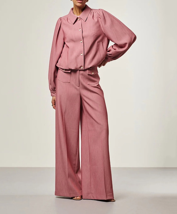 Dames jas roze