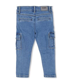 Cargo denim  jeans blauw