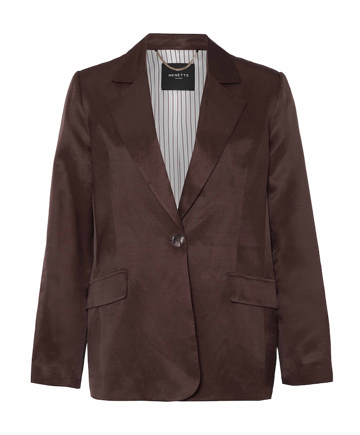 Dames blazer bruin