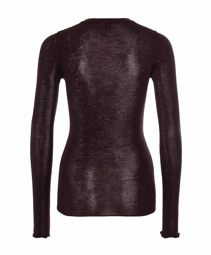 Dames longsleeve bruin