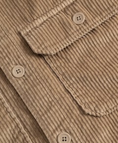 Heren overhemd lange mouw beige
