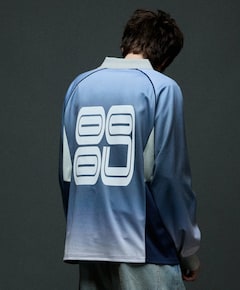 Heren longsleeve blauw