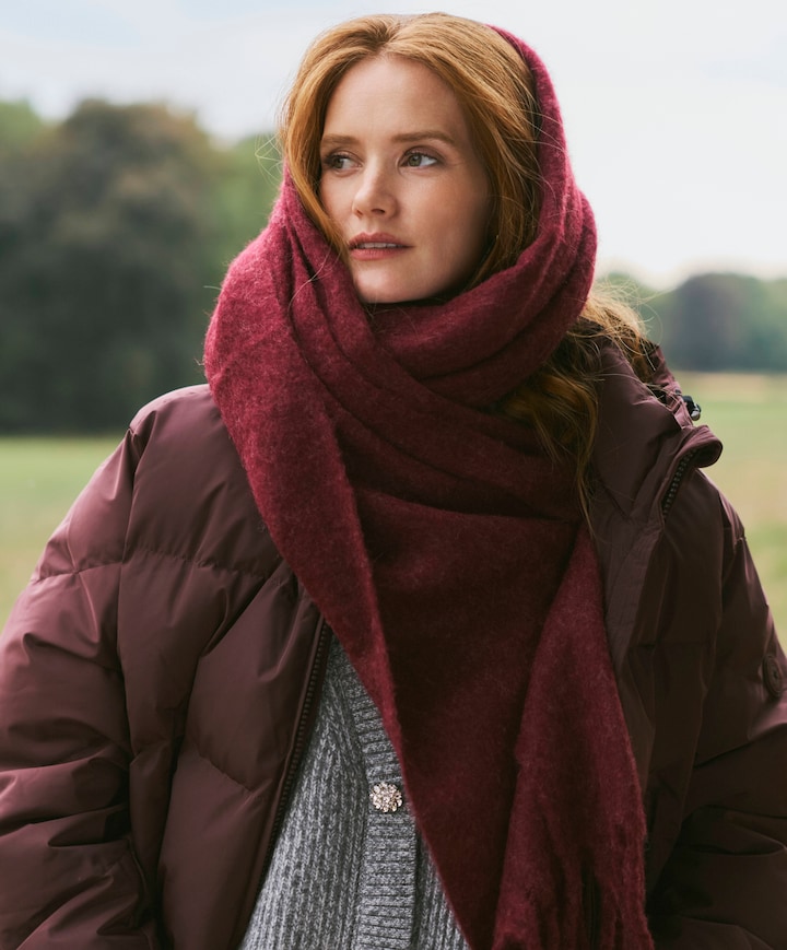 Dames sjaal rood