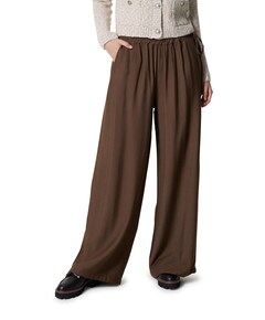 Uni wide leg broek bruin