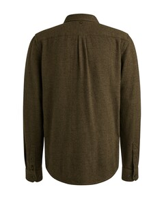 Heren overhemd lange mouw groen