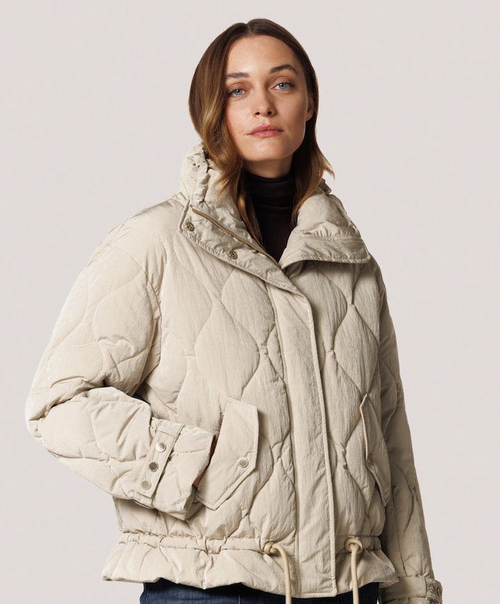 Dames jas beige