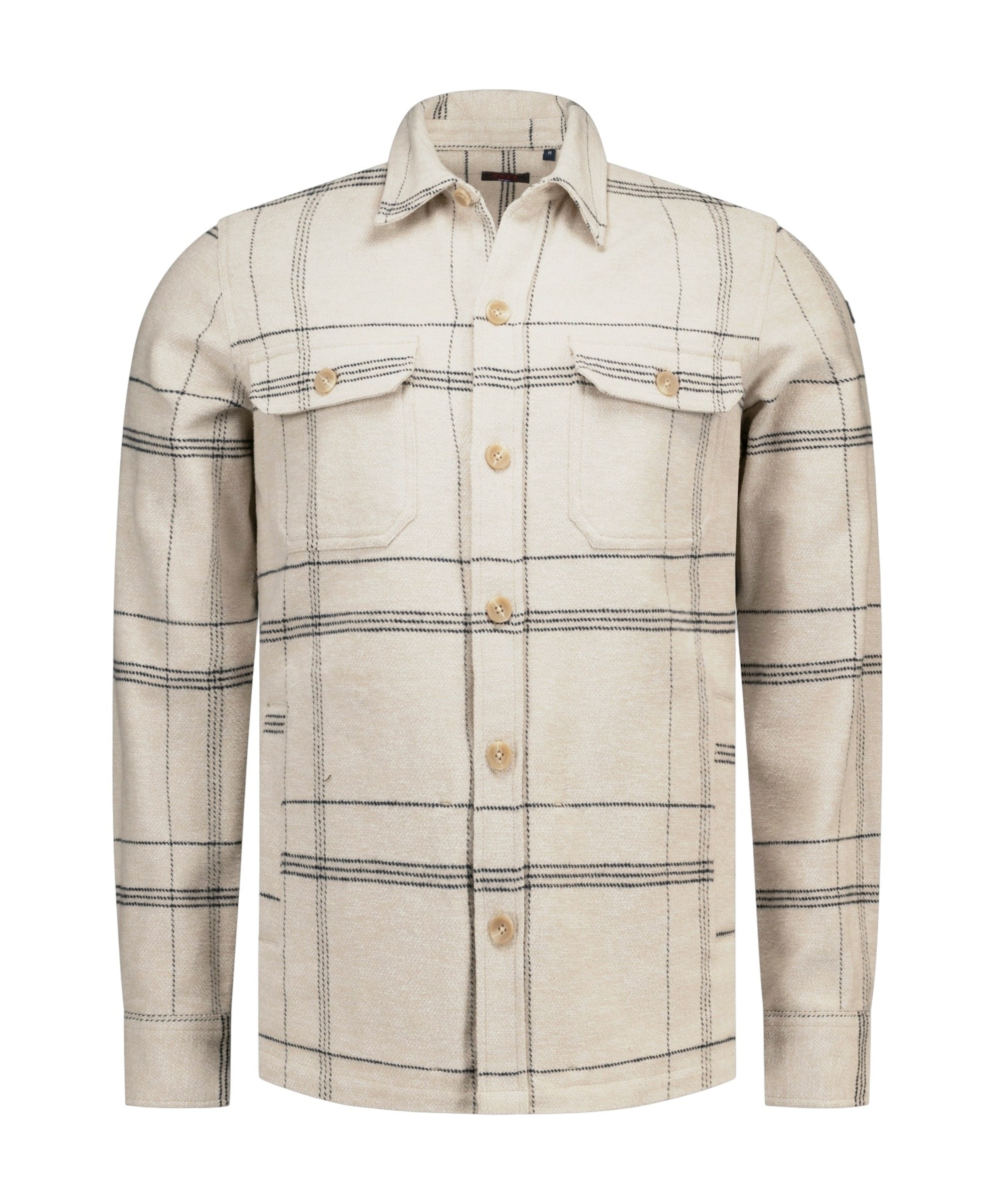 Heren overshirt beige