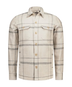 Heren overshirt beige