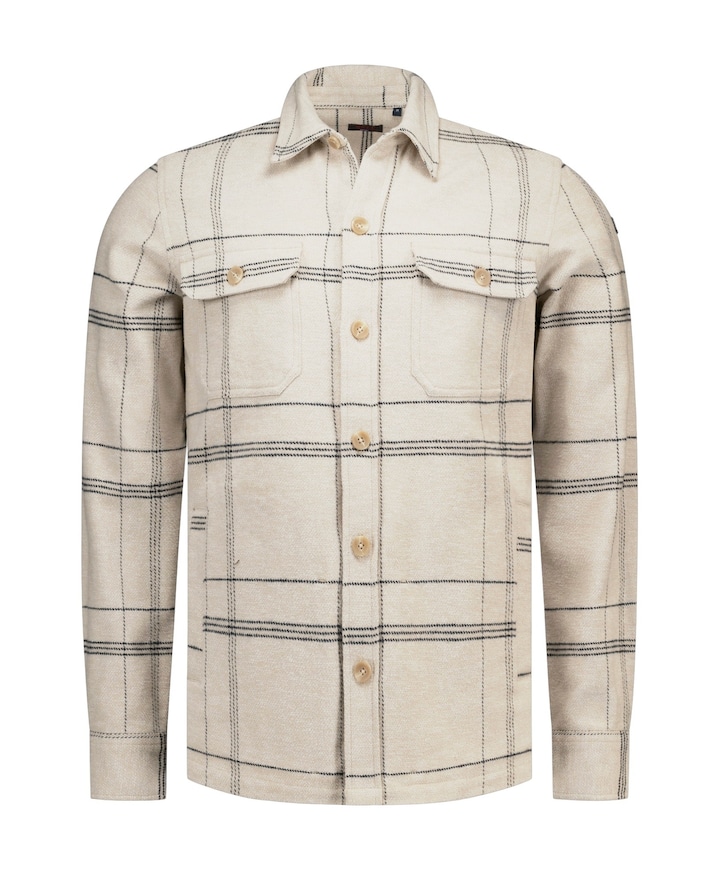 Heren overshirt beige