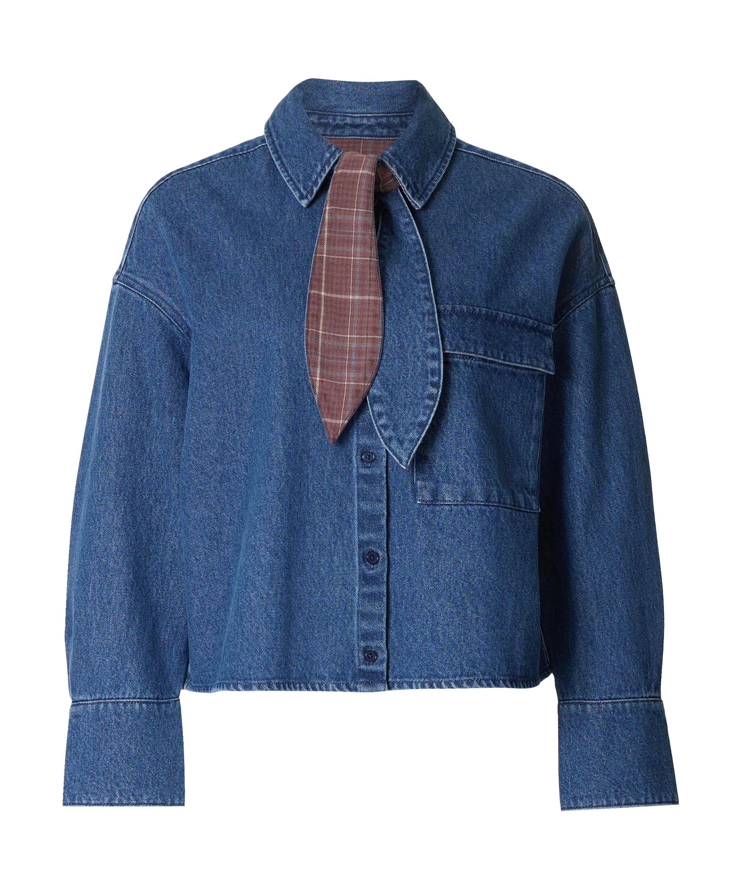 Dames blouse blauw
