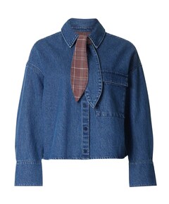 Dames blouse blauw