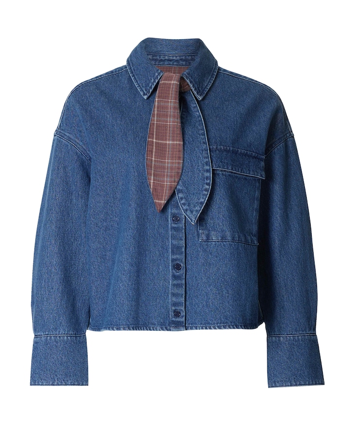 Dames blouse blauw