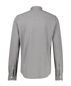 Heren overhemd lange mouw grijs