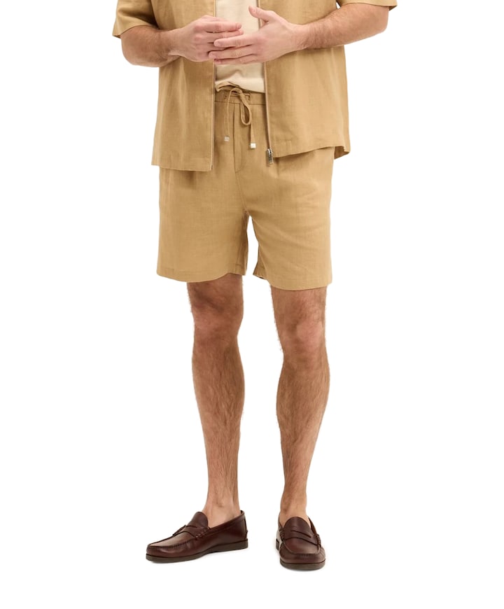 HLIN heren korte broek beige