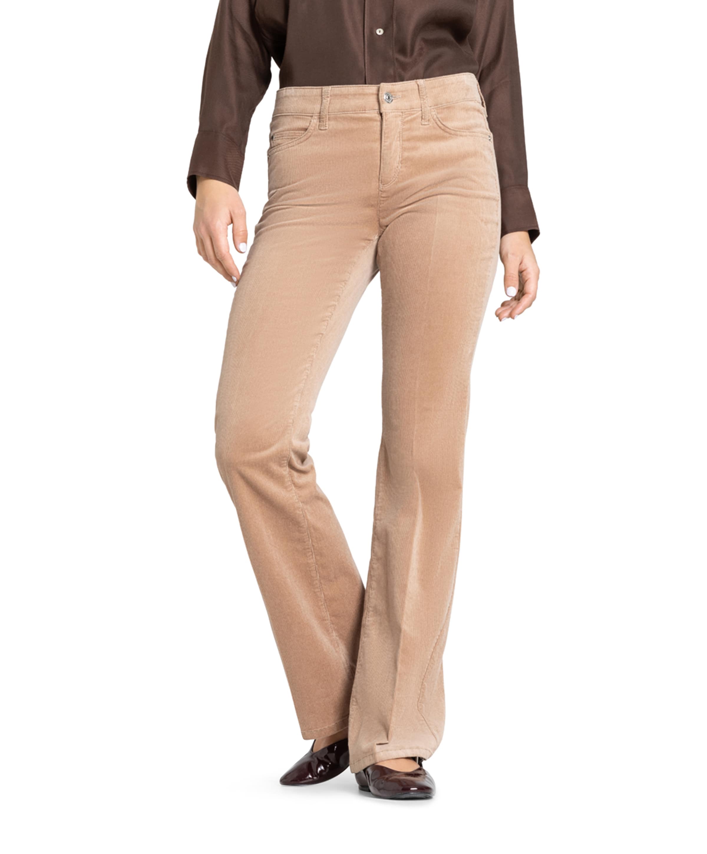 Paris flared broek beige