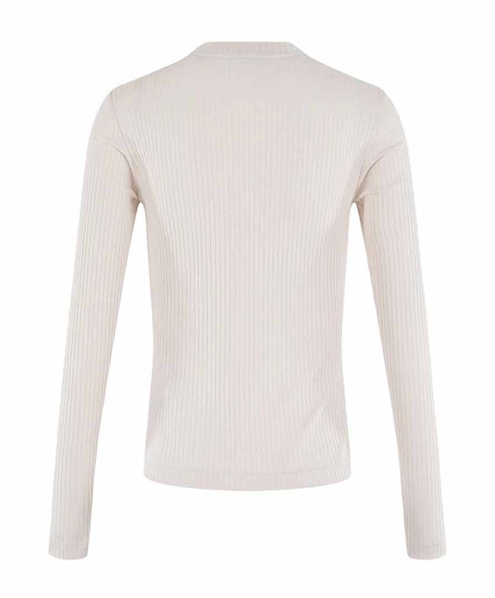 Dames longsleeve beige
