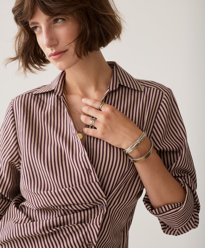 Dames blouse bordeaux