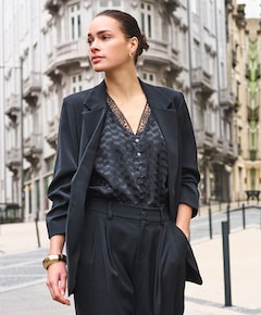 Dames blazer zwart