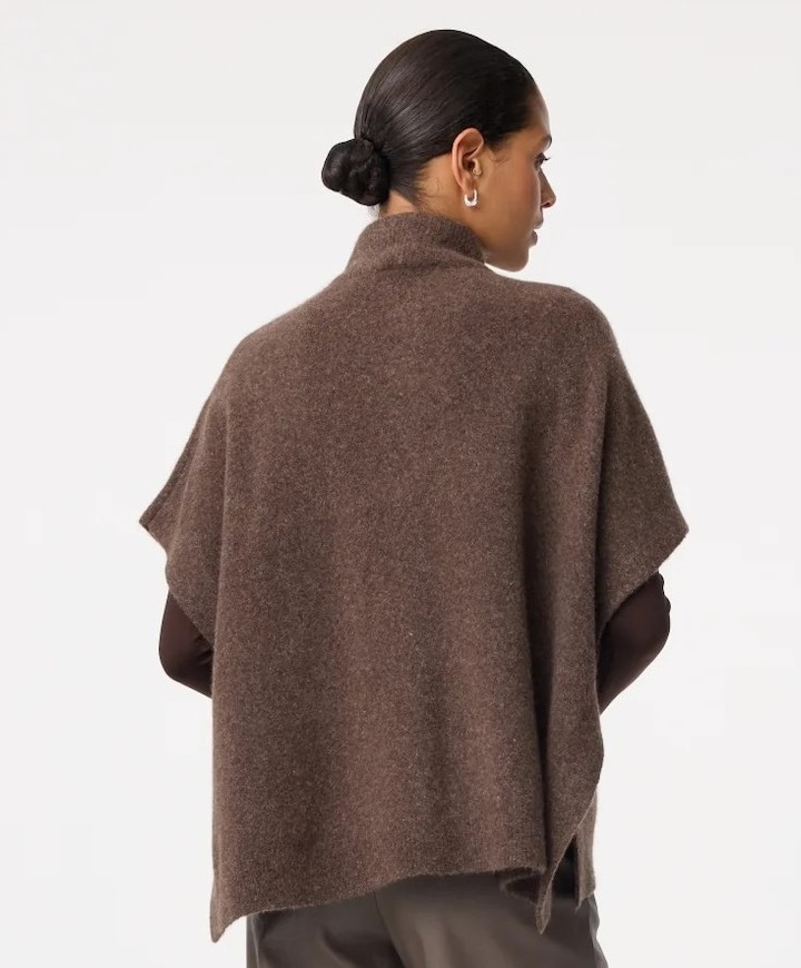 Dames cape bruin