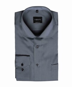 Heren overhemd lange mouw blauw