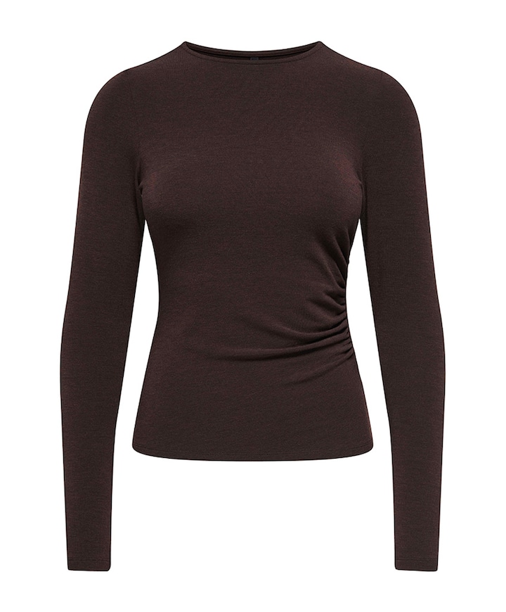 Dames longsleeve bruin