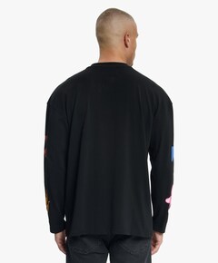 Heren longsleeve zwart