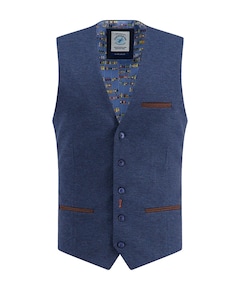 Heren gilet blauw